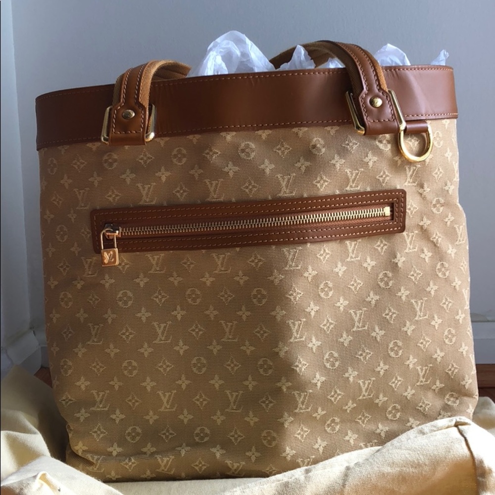 Louis Vuitton Mini Monogram Lucille GM Beige